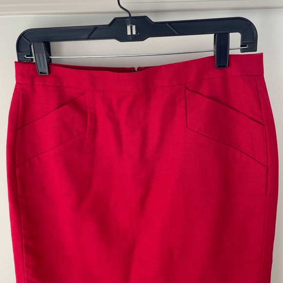 Gap Women’s Red Pencil Skirt Size 0 - Picture 4 of 11